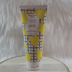 NEW- Beekman 1802 Sunshine Lemon 3.4fl.oz. Goat Milk Hand Cream